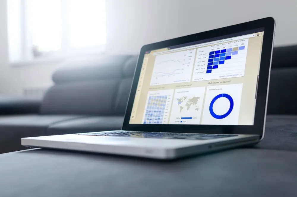 The QRCreator dashboard showing QR codes and scan analytics